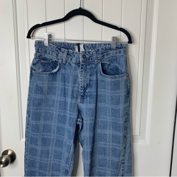 The Ragged Priest plaid straight leg Dad jeans size 28 - Picture 7 of 11
